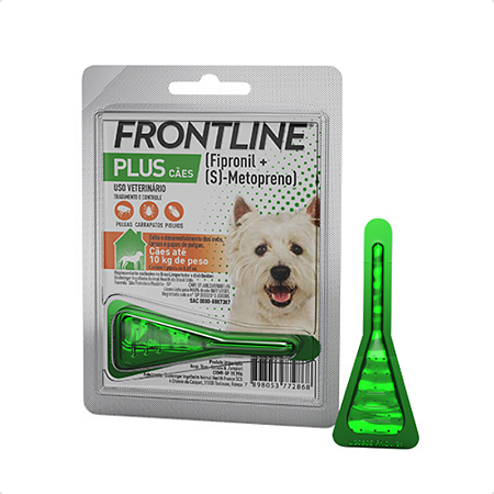 Antipulgas e Carrapatos Frontline Plus para Cães de até 10kg