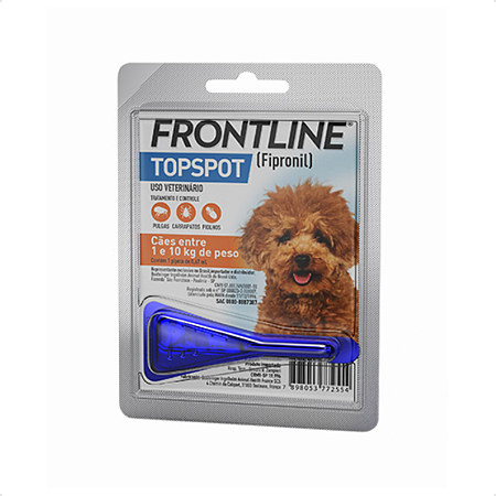 Antipulgas e Carrapatos Frontline Topspot para Cães de 1 a 10kg