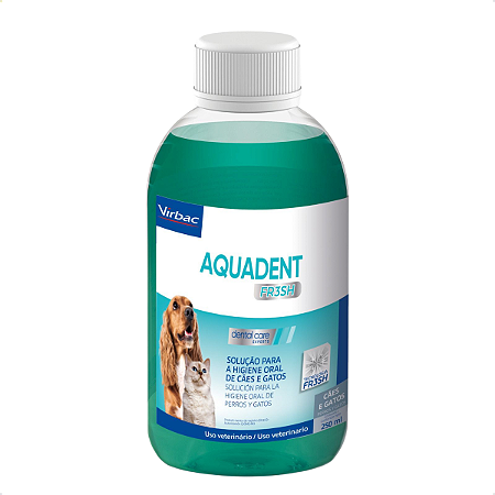 Solução Oral Virbac Aquadent Fr3sh para Cães e Gatos 250 ml