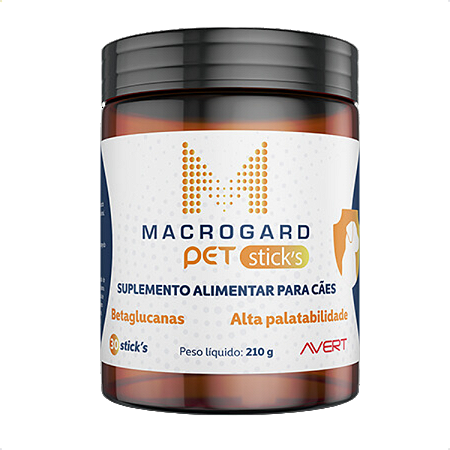 Macrogard Pet Stick's Suplemento Cães 210g Avert - 30 Uni