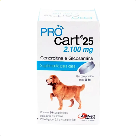 ProCart 25 Agener União 60 Comprimidos