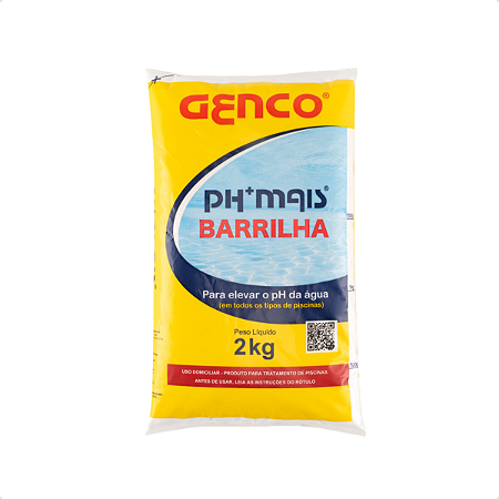 Elevador De Ph Para Piscina Barrilha 2 Kg Ph+ Mais Genco
