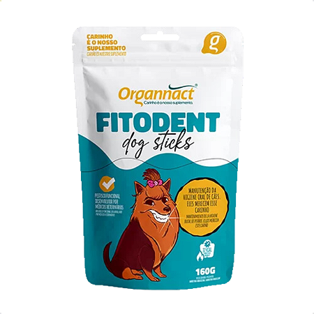 Fitodent Dog Sticks Organnact para Cães 160 g