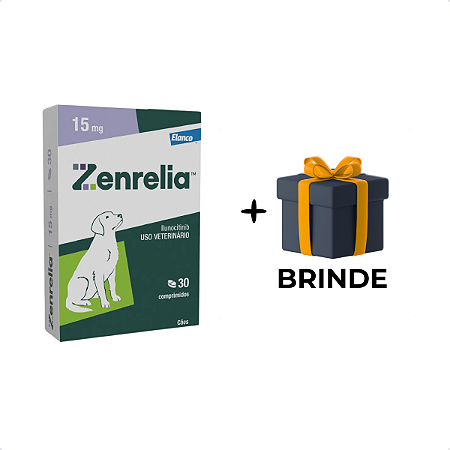 Zenrelia 15mg – Tratamento Oral para Coceira em Cães Adultos 30 Comprimidos + Brinde