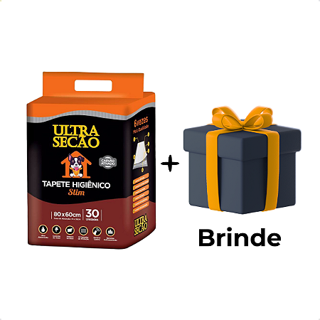 Tapete Higiênico Ultra Secão Carvão Ativado 80x60 Great Pets 30un + Brinde