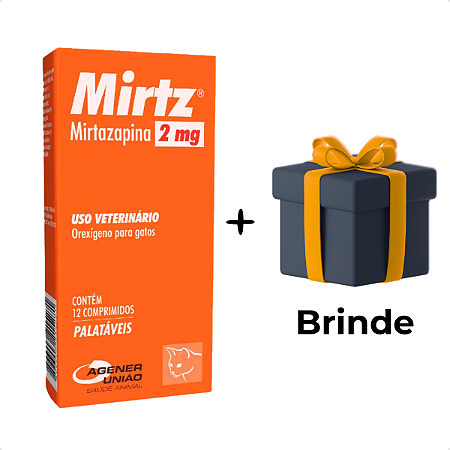 Mirtz para Gatos – Estimulante de Apetite 2mg | 12 Comprimidos + Brinde