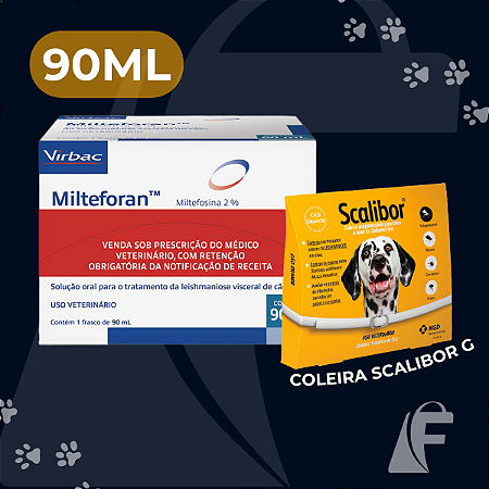Milteforan 90ml Virbac + Coleira Scalibor Grande