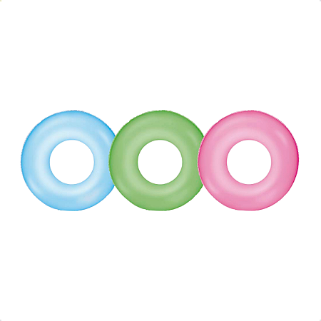 Boia Inflável Piscina Praia Redonda Neon 76cm Mor