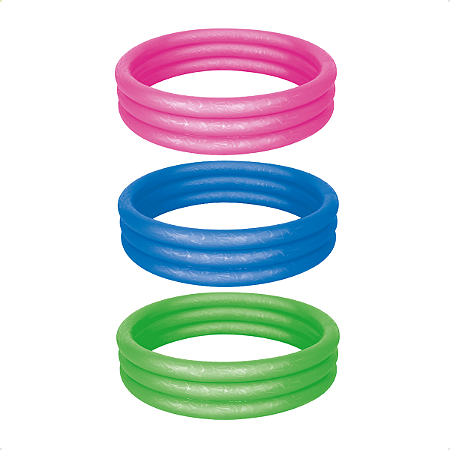 Piscina Infantil Inflável Banheira Mor 130L Bebê Banho 1m×25cm Cores Diversas