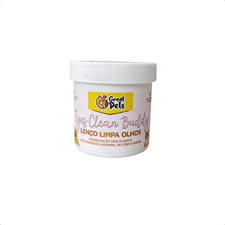 Lenço Limpa Olhos Great Pets para Cães e Gatos Eyes Clean Buddy – Higiene Ocular Prática
