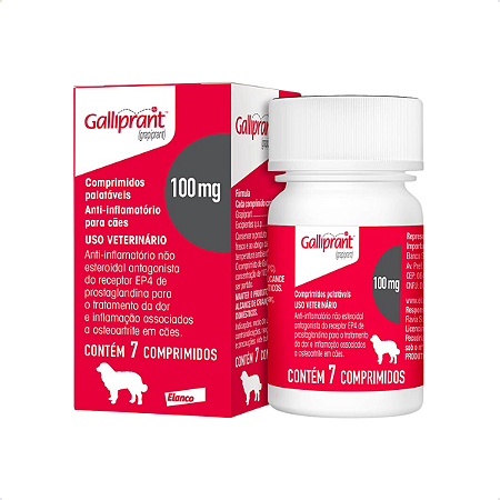 Galliprant 100 mg Anti-inflamatório para Cães Elanco – 7 Comprimidos