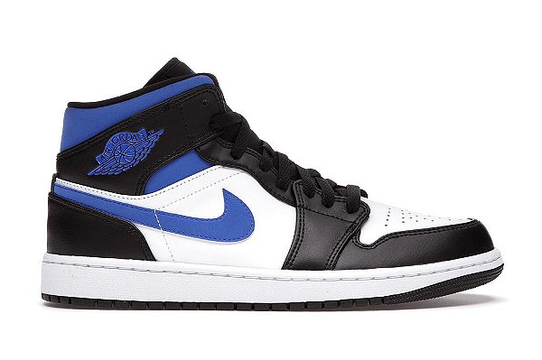 Black and white air jordan store 1 mid