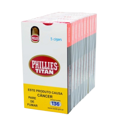 Phillies Titan Tradicional – Pacote com 50 unidades