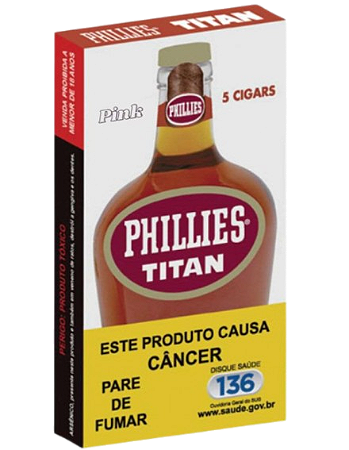 Phillies Titan Pink – Petaca com 5 unidades (Antigo Cognac)