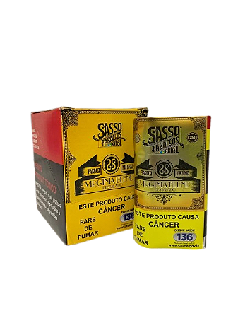Sasso Destalado Natural 25g - Caixa c/ 10 unidades