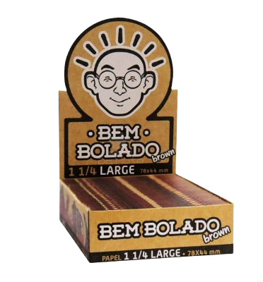 Caixa Seda Bem Bolado Brown Large 1 1/4 - 25 unidades