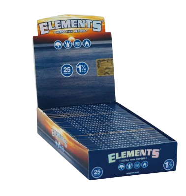 Caixa Seda Elements Ultra Thin 1 1/4 - 25 unidades