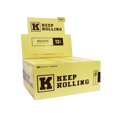 Caixa Seda Keep Kolling Brown - 40 unidades