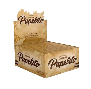 Caixa Seda Papelito Brown King Size - 50 unidades