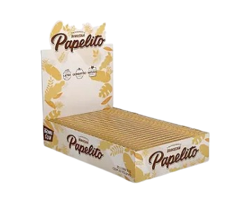 Caixa Seda Papelito Brown Slim 1 1/4 - 25 unidades