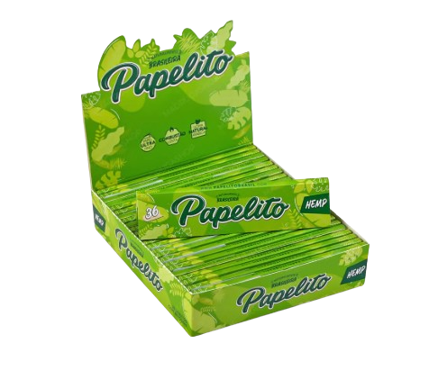 Caixa Seda Papelito Hemp King Size - 25 unidades