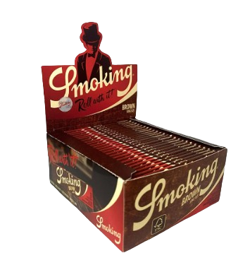 Caixa Seda Smoking Brown King Size - 50 unidades