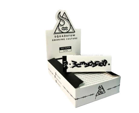 Caixa Seda Squadafum King Size Slim 1 1/4  - 25 unidades