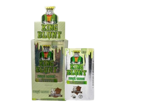 King Blunt Maça Verde - caixa com 25 unidades