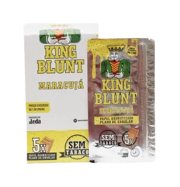 King Blunt Maracujá - caixa com 25 unidades