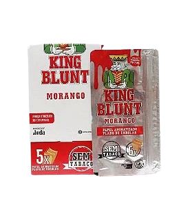 King Blunt Morango - caixa com 25 unidades