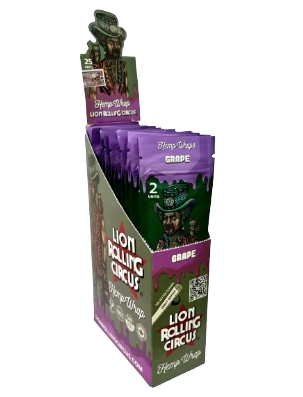 Blunt Lion Rolling Circus Grape - caixa com 25 unidades