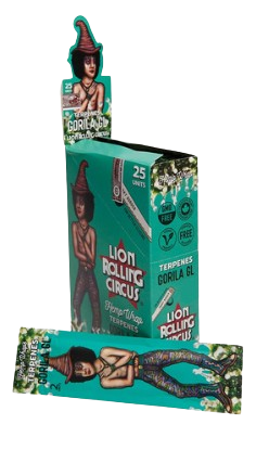 Blunt Lion Rolling Circus Terpenes Gorila GL - caixa com 25 unidades