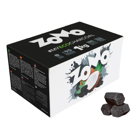 Carvão de Coco Zomo 1kg - unidade