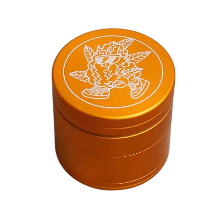 Dichavador Puff Life Alumínio 4 Partes - Amarelo