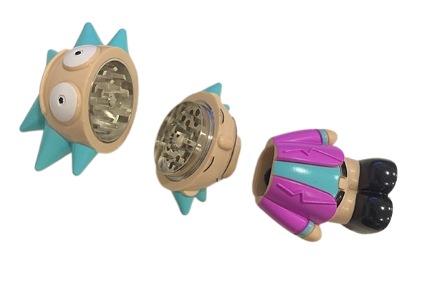 Dichavador De Metal e Acrílico 4 Partes Boneco Rick - unidade (sortidos)