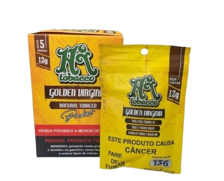 Hi Tobacco Golden Virginia 12g Pocket - Caixa com 5 unidades