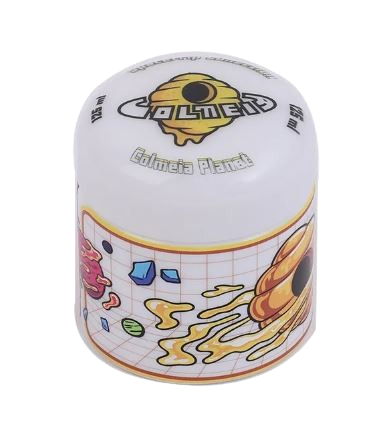 Pote de Vidro UV Colmeia 125ml Branco - unidade