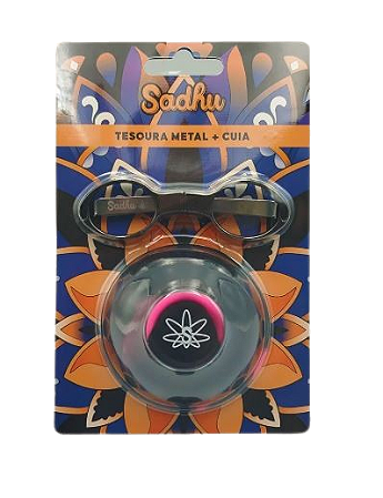 Kit Tesoura de Metal + Cuia Sadhu - unidade (sortidos)