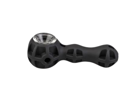 Pipe de Silicone com Vidro e Pinça Na Boa H34 - unidade (sortidos)