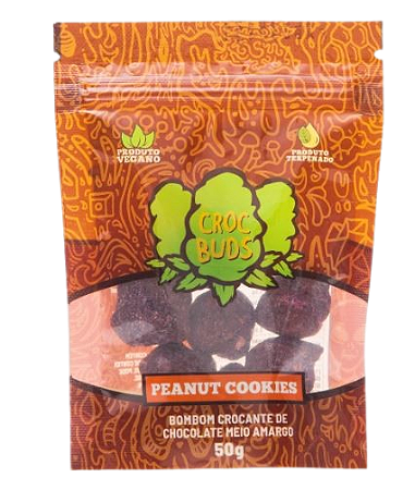 Chocolate CrocBuds 50g - Peanut Cookies