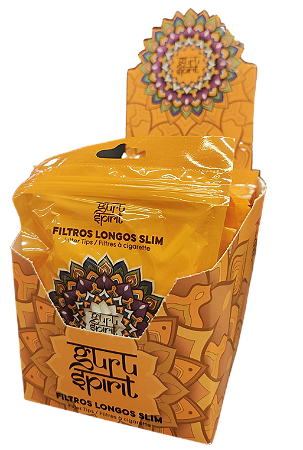 Filtro Guru Spirit Longo Slim - Caixa com 10 unidades
