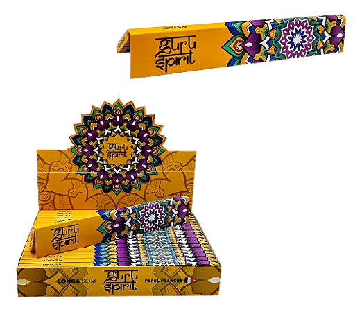 Seda Guru Spirit Longa Slim - Caixa com 20 unidades