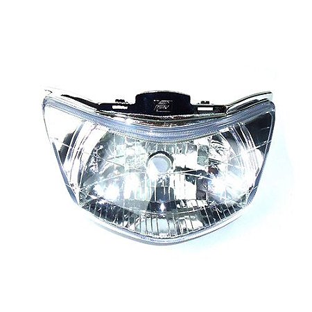 BLOCO OPTICO CRISTAL SEM LAMPADA HONDA BIZ125 2006 A 2010