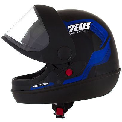 CAPACETE SM SPORT 788 ( 58 ) PRETO/AZUL