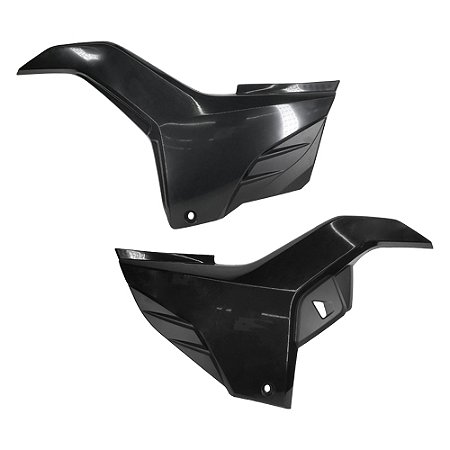 TAMPA LATERAL PRETA INJETADA FAN160 2018 A 2023 (SEM ADESIVO)