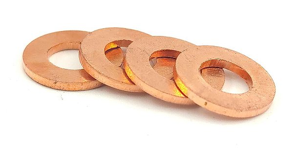 ARRUELA LISA 6MM BRONZE P/PARAFUSO TAMPA CABECOTE