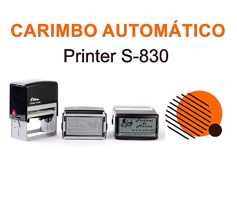 Carimbo Automático Shiny Printer S-830 – 38x75mm