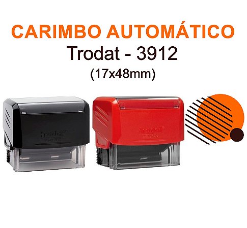 Carimbo Automático Trodat  3912 - 18x47mm