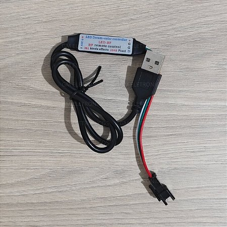 Central RF 5v Controle 360 efeitos USB 5-24V