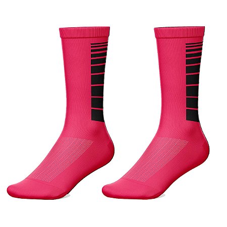 MEIA CANO ALTO CICLISMO MOUNTAIN BIKE ACADEMIA ROSA RISCOS